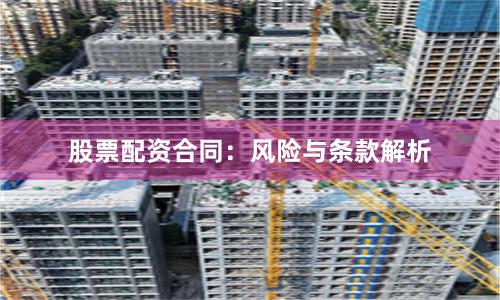 股票配资合同：风险与条款解析